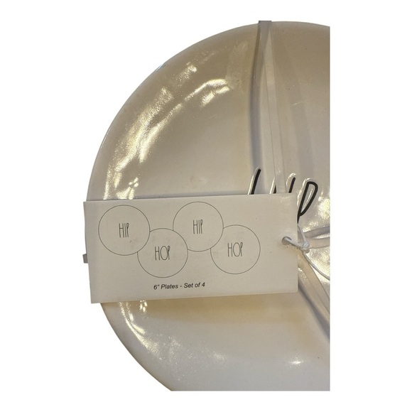 RAE DUNN White Ceramic Plates - Picture 3 of 4